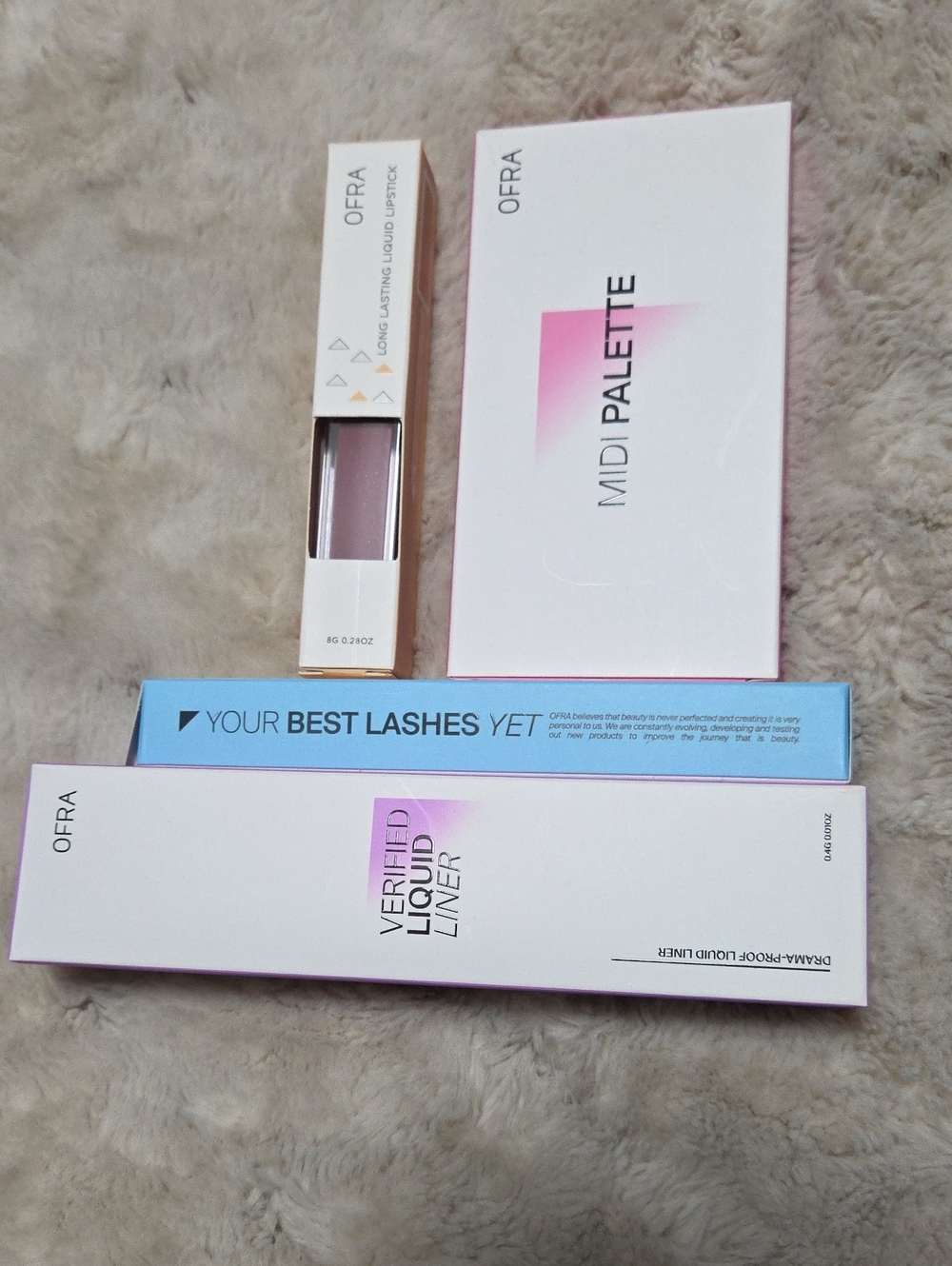 OFRA Midi Palette & Lash + Liquid Liner Set - Pink and Blue Accents
